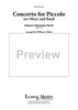 Concerto for Piccolo or Oboe and Band - Solo Piccolo