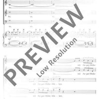 So im Vorüberwehn - Choral Score