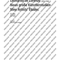Nine Artists' Études