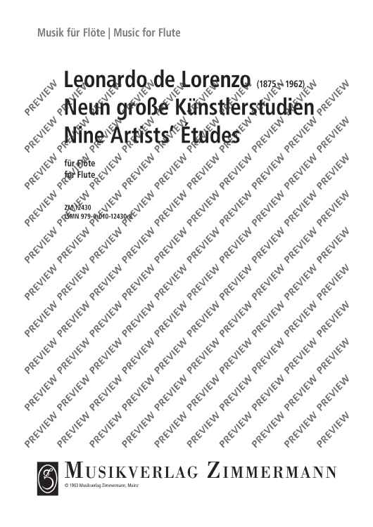 Nine Artists' Études