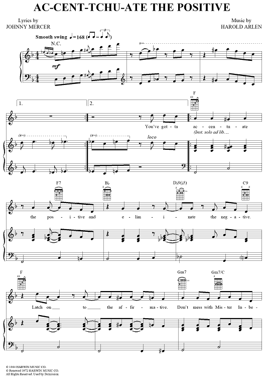 Ac-Cent-Tchu-Ate the Positive