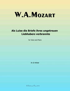 Als Luise die Briefe ihres ungetreuen Liebhabers verbrannte