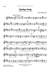 Spring-Song - from Songs Without Words, Op. 62 #6 - Bb Clarinet 2