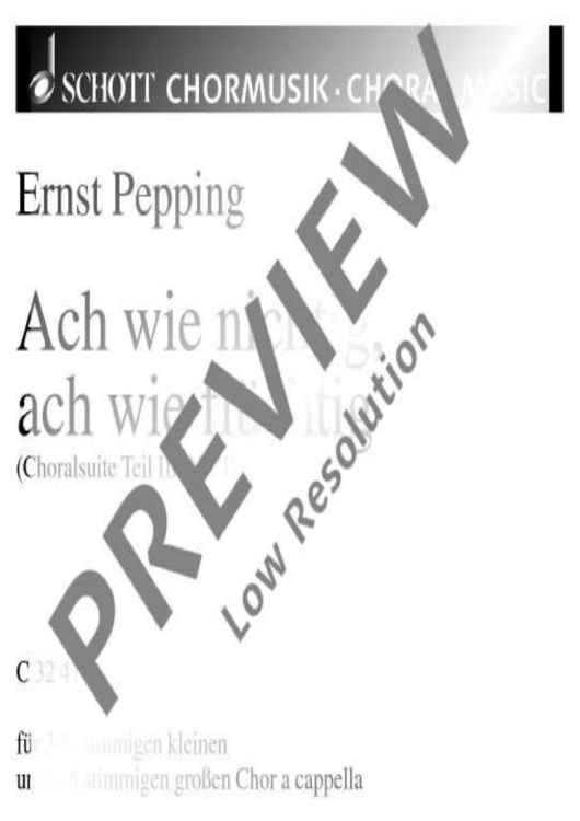 Choralsuite Teil III - Choral Score