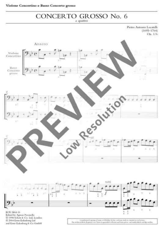 Concerto Grosso - Violone/double Bass