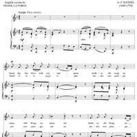 Grace Thy Fair Brow (Rend' il sereno al ciglio) - from "Sosarme"