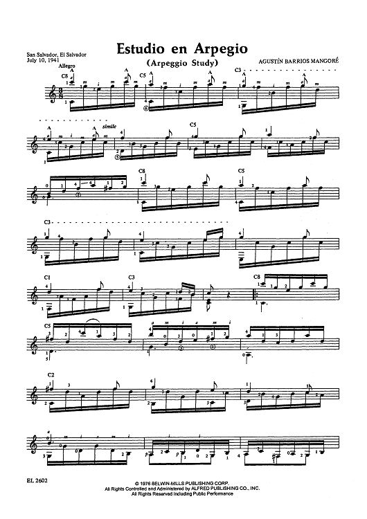 Estudio en Arpegio (Arpeggio Study)