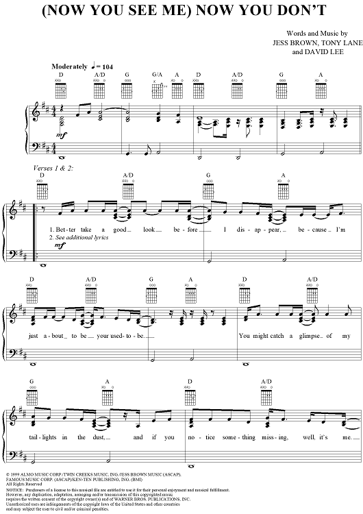 (Now You See Me) Now You Don't