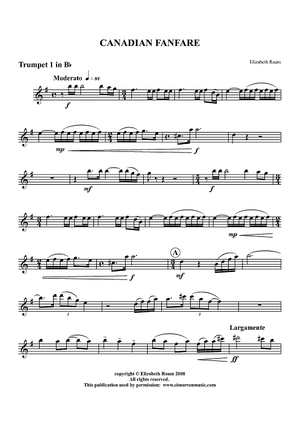 Canadian Fanfare - Trumpet 1 in Bb
