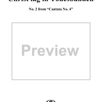 "Christ lag in Todesbanden" (chorus), No. 2 from Cantata No. 4