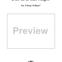 Duo No. 3 in E-flat Major - Violin