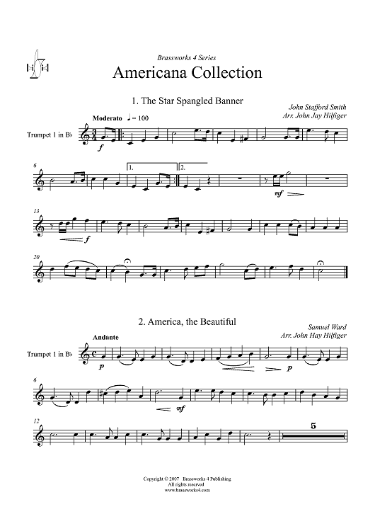 Americana Collection - Trumpet 1 in B-flat