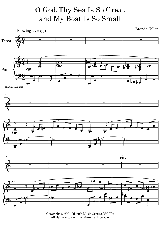 O God, Thy Sea Is So Great and My Boat Is So Small