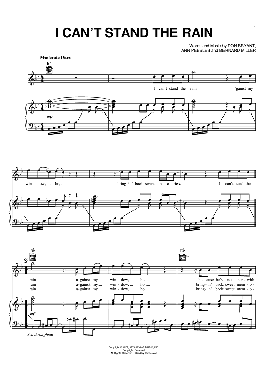 I Can't Stand The Rain