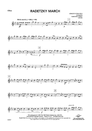 Radetzky March - Oboe