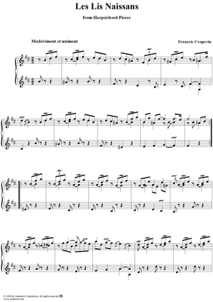 Harpsichord Pieces, Book 3, Suite 13, No. 1: Les Lis naissans