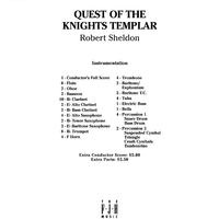 Quest of the Knights Templar - Score Cover
