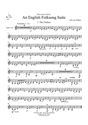 An English Folksong Suite - Horn 4 in F