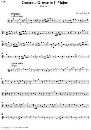 Concerto Grosso No. 10 in C Major, Op. 6, No. 10 - Viola