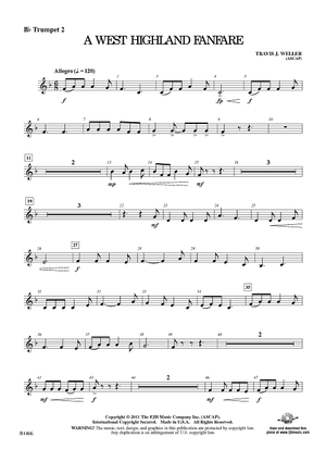 A West Highland Fanfare - Bb Trumpet 2