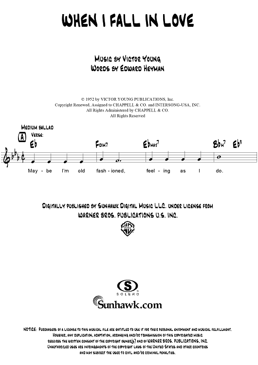 When I Fall in Love