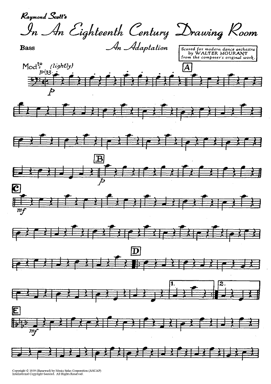 In An Eighteenth Century Drawing Room - Bass