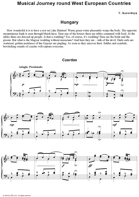 Musical Journey. 13. Hungary. Czardas