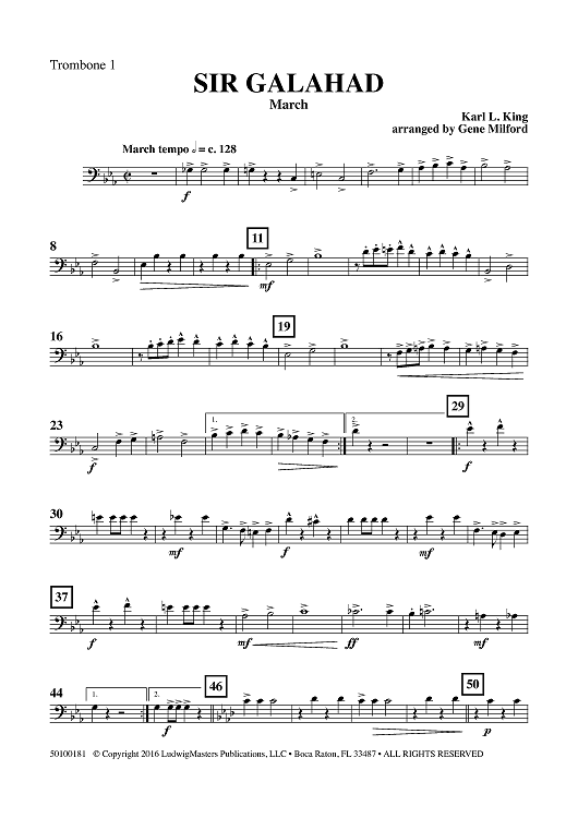 Sir Galahad - March - Trombone 1
