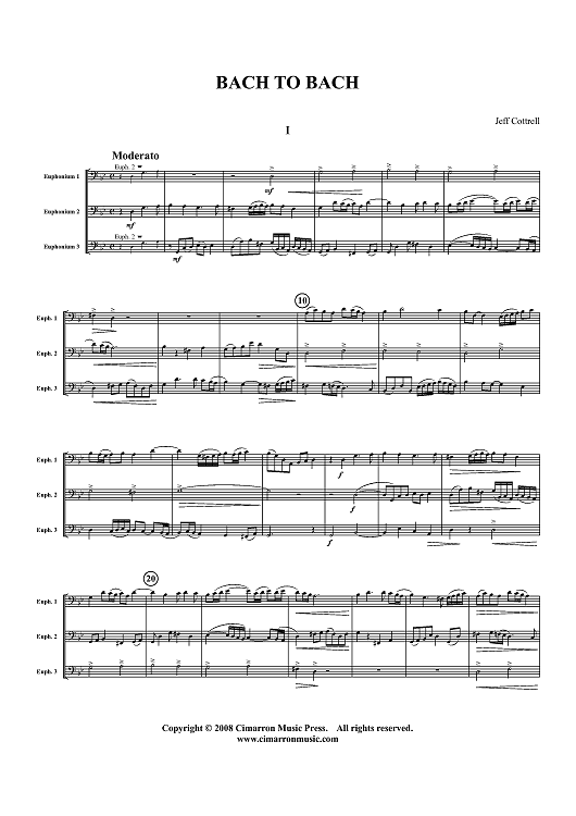 Bach to Bach - Score