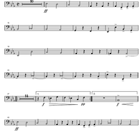 King George 1st Homage March - Trombone 3