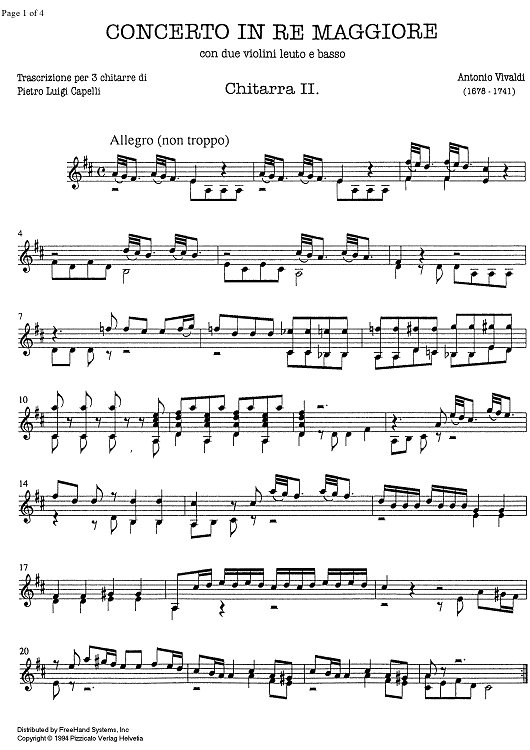 Concerto D Major - Guitar 2