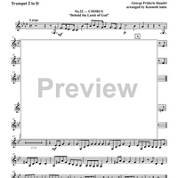 An Easter Collection from Messiah - Trumpet 2 in B-flat, C and D