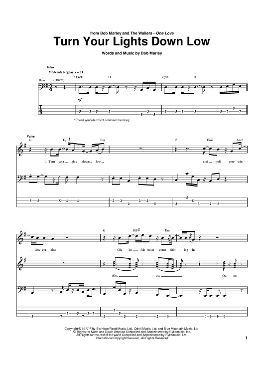 Turn Your Lights Down Low