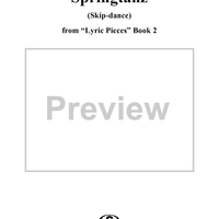 Lyric Pieces Book 2, op. 38, no. 5: Springtanz (Skip dance)