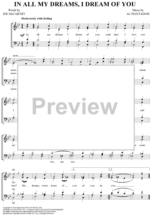 In All My Dreams, I Dream of You