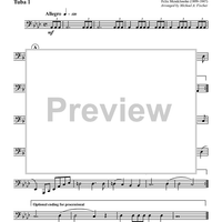 Wedding March - For Tuba-Euphonium Quartet - Tuba 1