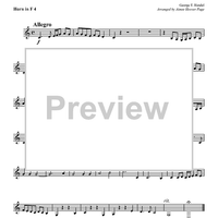 Hallelujah, Amen - From "Judas Maccabaeus" - Horn in F 4