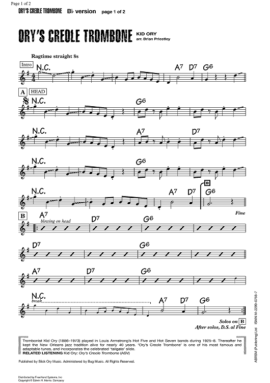 Ory's Creole Trombone