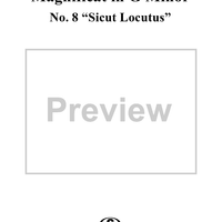 Magnificat in G Minor: No. 8, Sicut Locutus