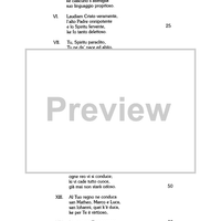 Spirito santo glorioso - Score