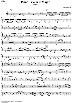 Piano Trio in C major - Violin
