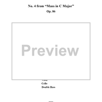 Mass in C Major, No. 4: Sanctus - Full Score