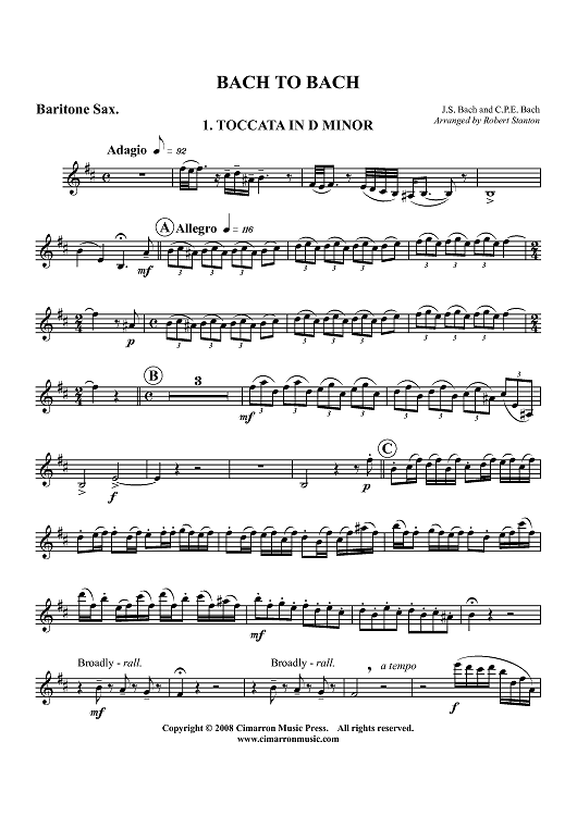 Bach to Bach - Baritone Sax