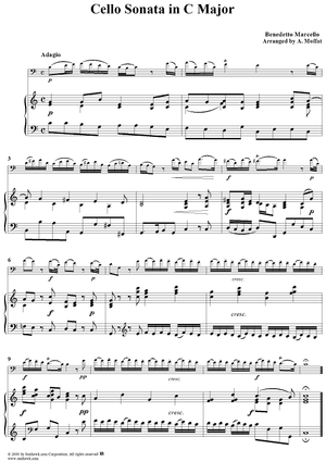 Cello Sonata in C Major - Piano Score