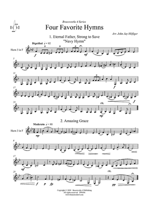 Four Favorite Hymns - Horn 3 in F