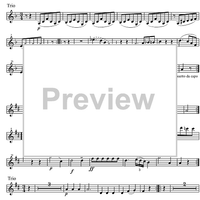 Minuet C Major D2d - Clarinet 1