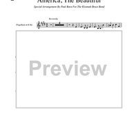 America, The Beautiful - Flugelhorn in Bb