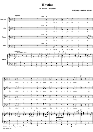 Hostias - No. 9 from "Requiem"  K626