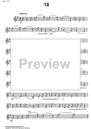 Studies for clarinet, Vol. 2 No.18 - Clarinet