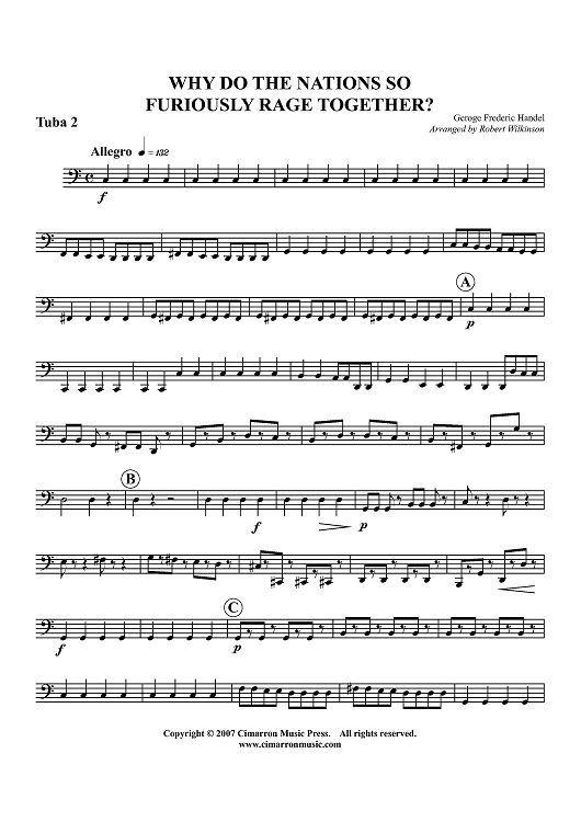 Why do the Nations So Furiously Rage Together? - Tuba 2